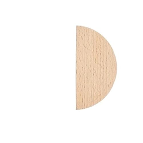 GIJMZY Holzgriffe Für Schränke 2 Stück halbkreisförmige Holzknöpfe, Schubladengriffe, Buche, Küchenschrankgriffe, einfache Möbelbeschläge(L100xW47xH30xC32mm-A) von GIJMZY