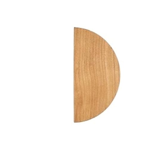 GIJMZY Holzgriffe Für Schränke 2 Stück halbkreisförmige Holzknöpfe, Schubladengriffe, Buche, Küchenschrankgriffe, einfache Möbelbeschläge(L100xW47xH30xC32mm-C) von GIJMZY