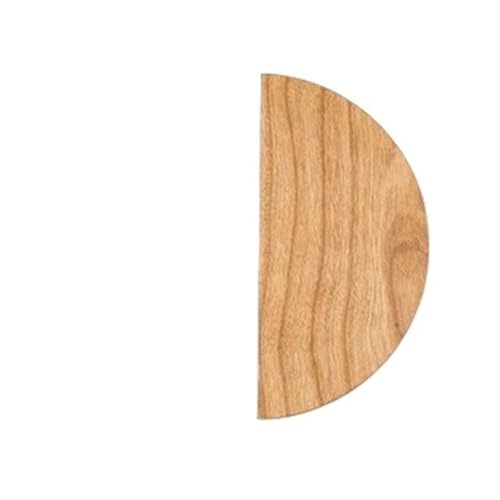 GIJMZY Holzgriffe Für Schränke 2 Stück halbkreisförmige Holzknöpfe, Schubladengriffe, Buche, Küchenschrankgriffe, einfache Möbelbeschläge(L140xW85xH30xC64mm-C) von GIJMZY