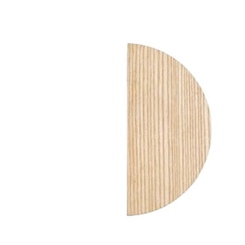 GIJMZY Holzgriffe Für Schränke 2 Stück halbkreisförmige Holzknöpfe, Schubladengriffe, Buche, Küchenschrankgriffe, einfache Möbelbeschläge(L140xW85xH30xC64mm-D) von GIJMZY