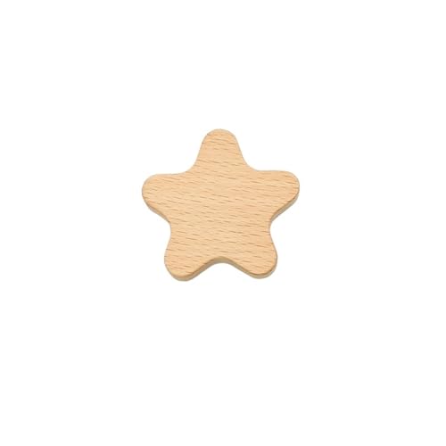 GIJMZY Holzgriffe Für Schränke 4 Stück schöne Herzform Möbelgriffe Mond Schublade Holzknöpfe Dekoration Schrank Holzgriffe(6.2x6.2cm) von GIJMZY