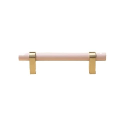 Holzgriffe Für Schränke 2 Stück Holzknäufe und Griffe, goldene Metall-Schubladengriffe, Schranktürknöpfe, Messing-Möbelbeschläge(L140xW14xH35xC96mm-B) von GIJMZY
