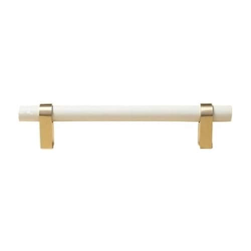 Holzgriffe Für Schränke 2 Stück Holzknäufe und Griffe, goldene Metall-Schubladengriffe, Schranktürknöpfe, Messing-Möbelbeschläge(L170xW14xH35xC128mm-A) von GIJMZY