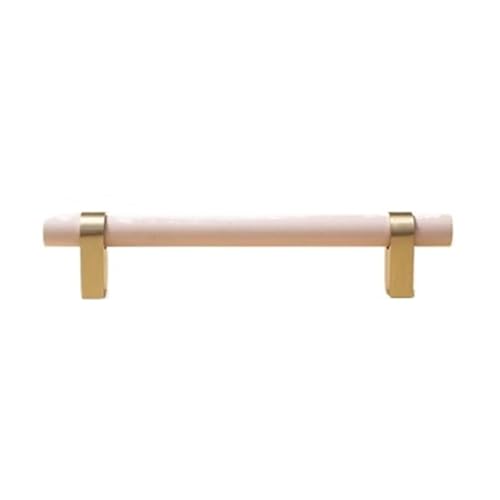 Holzgriffe Für Schränke 2 Stück Holzknäufe und Griffe, goldene Metall-Schubladengriffe, Schranktürknöpfe, Messing-Möbelbeschläge(L170xW14xH35xC128mm-B) von GIJMZY