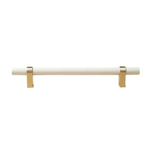 Holzgriffe Für Schränke 2 Stück Holzknäufe und Griffe, goldene Metall-Schubladengriffe, Schranktürknöpfe, Messing-Möbelbeschläge(L220xW14xH35xC160mm-A) von GIJMZY