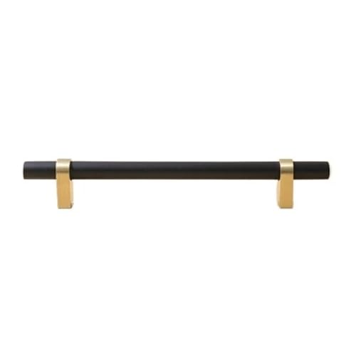 Holzgriffe Für Schränke 2 Stück Holzknäufe und Griffe, goldene Metall-Schubladengriffe, Schranktürknöpfe, Messing-Möbelbeschläge(L220xW14xH35xC160mm-C) von GIJMZY