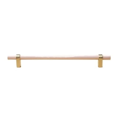 Holzgriffe Für Schränke 2 Stück Holzknäufe und Griffe, goldene Metall-Schubladengriffe, Schranktürknöpfe, Messing-Möbelbeschläge(L280xW14xH35xC224mm-B) von GIJMZY
