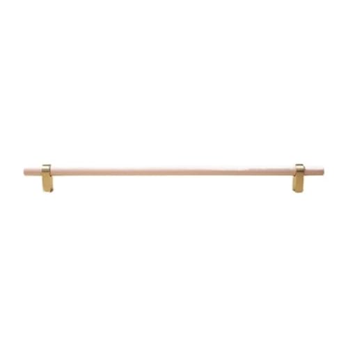 Holzgriffe Für Schränke 2 Stück Holzknäufe und Griffe, goldene Metall-Schubladengriffe, Schranktürknöpfe, Messing-Möbelbeschläge(L376xW14xH35xC320mm-B) von GIJMZY