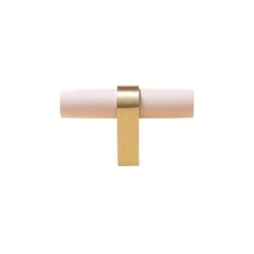 Holzgriffe Für Schränke 2 Stück Holzknäufe und Griffe, goldene Metall-Schubladengriffe, Schranktürknöpfe, Messing-Möbelbeschläge(L60xW14xH35mm-B) von GIJMZY