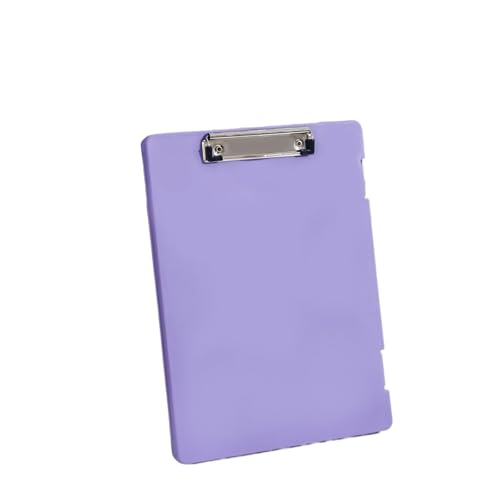 Klemmbrett a4 Dateibox Schreibblock Zwei-in-Eins-A4-Dateiaufbewahrungsbox Multifunktionale Board-Clip-Testpapieraufbewahrung und Organisationsartefakt(Purple) von GIJMZY