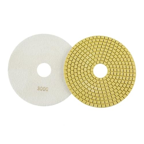 Polierpad, Diamant-Polierpad, 200 mm, weich, für Nassschleifscheiben, für Schleifscheiben aus Marmor und Granit, Schleifwerkzeug (3000 Grau, 2 Stück Polierpad, Diamant-Polierpad, 200 mm, weich, für Nassschleifscheiben, für Schleifscheiben aus Marmor und Granit, Schleifwerkzeug (3000 Grau, 2 Stück von GIKKEPXKL