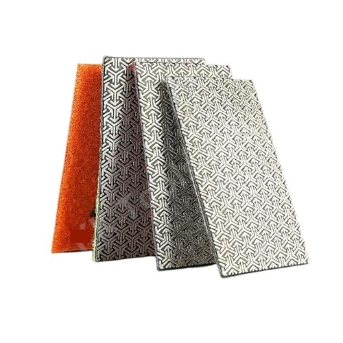Polierpad 1/4 Stück Handpolierpads aus Diamanten, Schleifscheibe, flexibel, für Glasfliesen, Stein, Keramikscheibe, Schleifwerkzeug (60 100 200 400) von GIKKEPXKL
