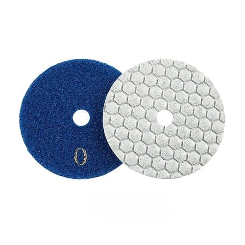 Polierpad 5 Stück 3 Zoll Diamant Polierpad Trockene Verwendung für Granit Beton Marmor scharfer Typ Polieren Schleifwerkzeuge (Schwarz) von GIKKEPXKL