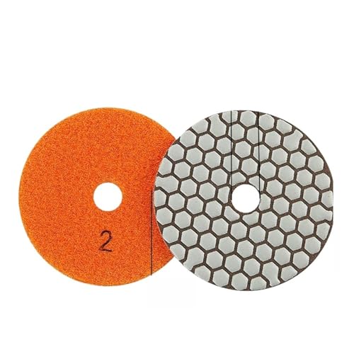 Polierpad 7 Stück/Satz 4 Zoll 100mm Diamant Polierpads Trocken-Politur scharfe Werkzeuge für Marmor Stein Polieren Polierpad Schleifwerkzeug (300 Grit) von GIKKEPXKL