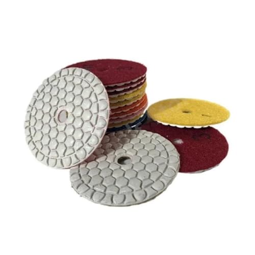 Polierpad 7 Stück/Set 3/4 Zoll Diamant Trockenpolierscheibe Granit Marmor Flexible Harz Schleifscheibe Polierscheibe für Keramik Stein Schleifwerkzeug (E Polierpad 7 Stück/Set 3/4 Zoll Diamant Trockenpolierscheibe Granit Marmor Flexible Harz Schleifscheibe Polierscheibe für Keramik Stein Schleifwerkzeug (E von GIKKEPXKL