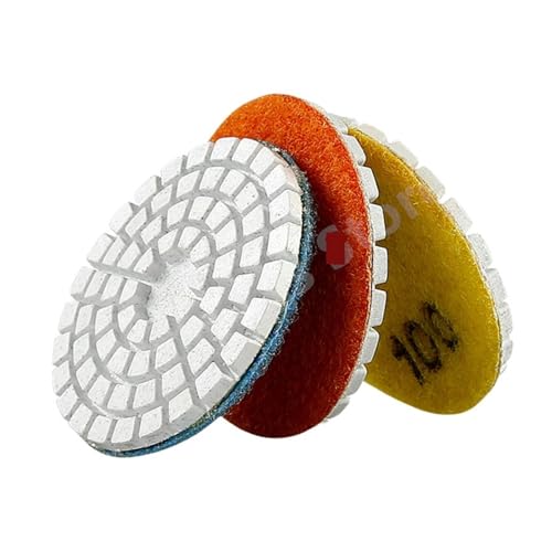 Polierpad 7 Stück 2 Zoll 55mm Diamant Schleifscheibe Wasser Polieren Pads Marmor Granit Stein Schleifscheibe mit Stützpads Schleifwerkzeug (M10 Backer,800_7 P Polierpad 7 Stück 2 Zoll 55mm Diamant Schleifscheibe Wasser Polieren Pads Marmor Granit Stein Schleifscheibe mit Stützpads Schleifwerkzeug (M10 Backer,800_7 P von GIKKEPXKL