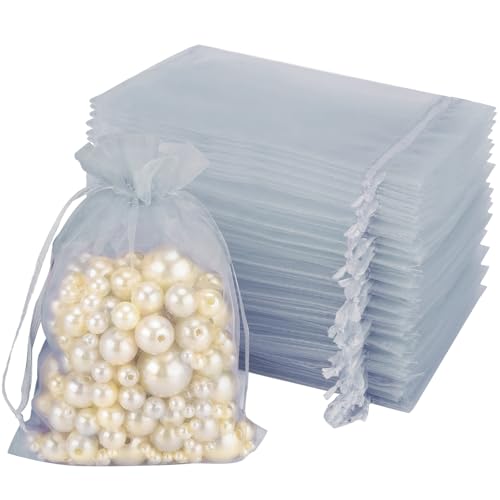 50 Stück Organzabeutel, graue Organzabeutel, mittelgroße Schmuckbeutel mit Kordelzug, Lavendelbeutel für Schmuck, süße Geschenkbeutel für Hochzeiten, Geburtstage, Jahrestage(10 x 15 cm/3,9 x 5,9 Zoll) 50 Stück Organzabeutel, graue Organzabeutel, mittelgroße Schmuckbeutel mit Kordelzug, Lavendelbeutel für Schmuck, süße Geschenkbeutel für Hochzeiten, Geburtstage, Jahrestage(10 x 15 cm/3,9 x 5,9 Zoll) von GIKPAX