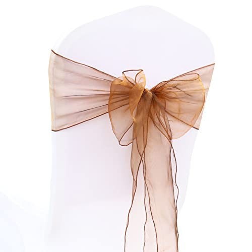 GILAYAS 25 Teile/los Organza Band Stuhl Schärpen Breite Bogen Stuhl Dekoration Hochzeit Verlobung Bankett Dekor Stuhl Liefert 18 * 275 cm-Schokolade GILAYAS 25 Teile/los Organza Band Stuhl Schärpen Breite Bogen Stuhl Dekoration Hochzeit Verlobung Bankett Dekor Stuhl Liefert 18 * 275 cm-Schokolade von GILAYAS