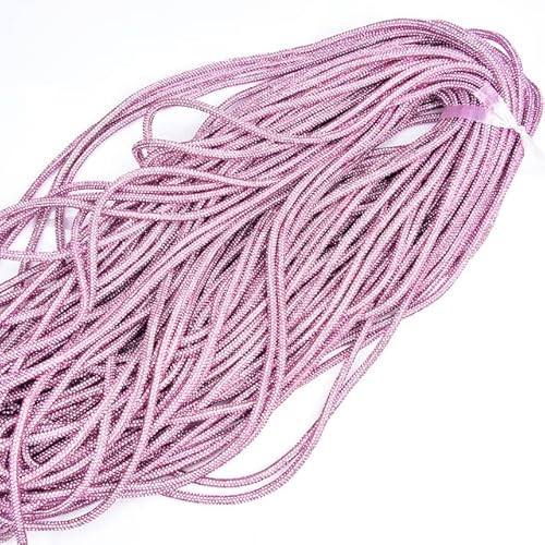 Strass-Baumwollseil-Kette, dichtes, weißes, rundes Diamant-Kristallband zum Aufnähen, DIY-Dekoration, Kleidung, Schuhe, handgefertigte Schleife, Zubehör, 6 mm, rosa Seil, 10 Meter Strass-Baumwollseil-Kette, dichtes, weißes, rundes Diamant-Kristallband zum Aufnähen, DIY-Dekoration, Kleidung, Schuhe, handgefertigte Schleife, Zubehör, 6 mm, rosa Seil, 10 Meter von GILAYAS