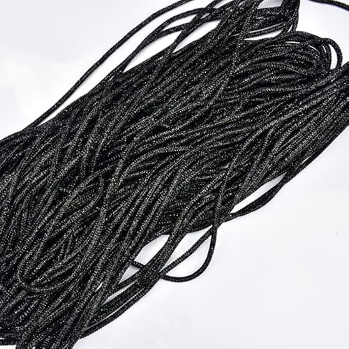 Strass-Baumwollseil-Kette, dichtes, weißes, rundes Diamant-Kristallband zum Aufnähen, DIY-Dekoration, Kleidung, Schuhe, handgefertigte Schleife, Zubehör, 6 mm schwarzes Seil, 10 Meter Strass-Baumwollseil-Kette, dichtes, weißes, rundes Diamant-Kristallband zum Aufnähen, DIY-Dekoration, Kleidung, Schuhe, handgefertigte Schleife, Zubehör, 6 mm schwarzes Seil, 10 Meter von GILAYAS