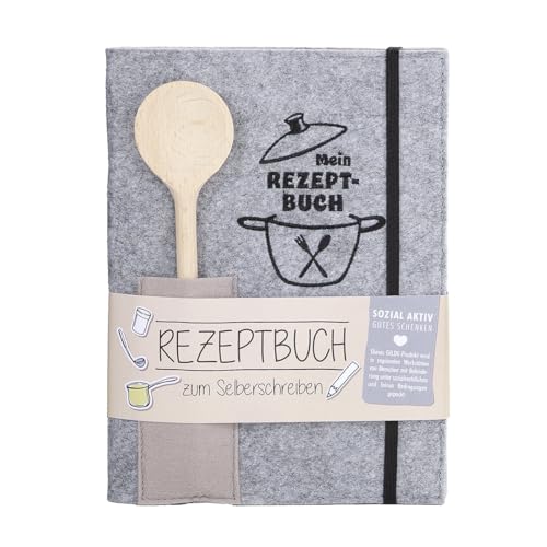 GILDE Heft Rezept Buch zum Selberschreiben A5 – Mein Rezeptbuch – leeres Kochbuch für Lieblingsrezepte Backen Kochen – Kochbuch selbst schreiben – Rezepte Buch - mit Holz Kochlöffel – A5 GILDE Heft Rezept Buch zum Selberschreiben A5 – Mein Rezeptbuch – leeres Kochbuch für Lieblingsrezepte Backen Kochen – Kochbuch selbst schreiben – Rezepte Buch - mit Holz Kochlöffel – A5 von GILDE