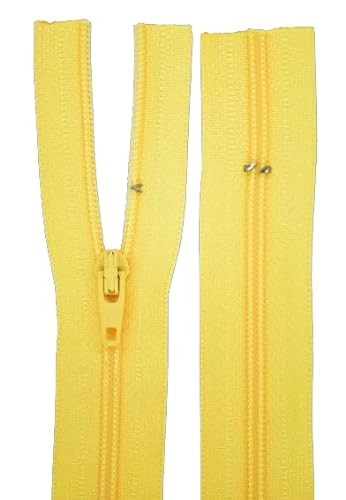 Reißverschluss helles gelb für Bettwäsche Kopfkissen Bettbezüge schließbare Länge 100 cm von GIM