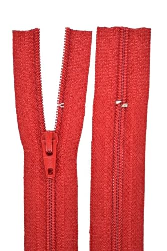 Reißverschluss rot für Bettwäsche Kopfkissen Bettbezüge schließbare Länge 30 cm von GIM