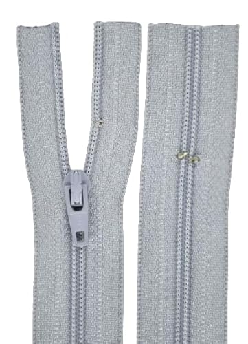 Reißverschluss hell grau für Bettwäsche Kopfkissen Bettbezüge schließbare Länge 110 cm von GIM