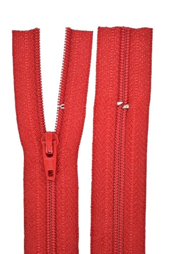 Reißverschluss rot für Bettwäsche Kopfkissen Bettbezüge schließbare Länge 135 cm von GIM