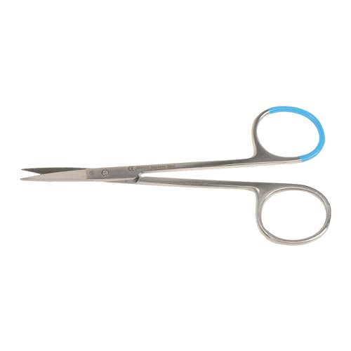 GIMA - Iris chirurgische Schere mit gerader spitzer Spitze, steril, Einweg, Edelstahl, 11,5 cm, 38830 GIMA - Iris chirurgische Schere mit gerader spitzer Spitze, steril, Einweg, Edelstahl, 11,5 cm, 38830 von GIMA