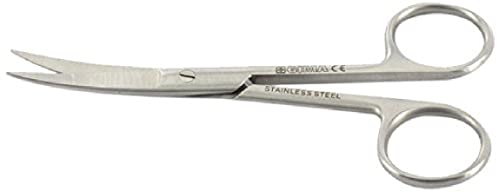 Gima - Gebogene Chirurgische Schere, Spitze Ende, Länge 11.5m, aus Edelstahl Gima - Gebogene Chirurgische Schere, Spitze Ende, Länge 11.5m, aus Edelstahl von GIMA