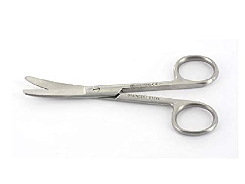 Gima - Gebogene Chirurgische Schere, Stumpfe Ende, Länge 18 cm, aus Edelstahl Gima - Gebogene Chirurgische Schere, Stumpfe Ende, Länge 18 cm, aus Edelstahl von GIMA