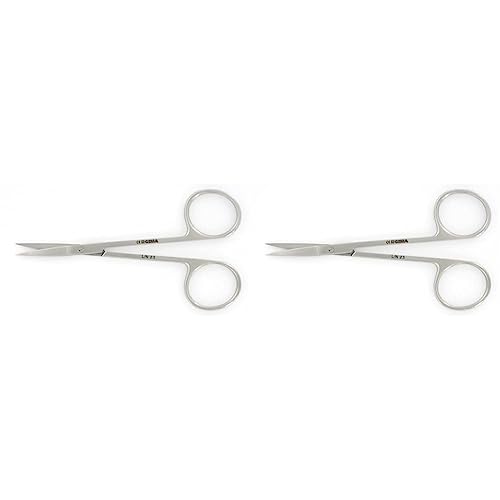 Gima - Iris Delicat Schere, Gerade Ende, Länge 11 cm, aus Edelstahl (Packung mit 2) von GIMA