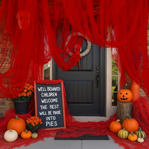 10.16x2.15M Halloween Gruseliges Tuch Dekorationen - Halloween Gruseliger Stoff,Gruseliges Tücher für Halloween Party Innen Außen Gruselhäuser Türen 10.16x2.15M Halloween Gruseliges Tuch Dekorationen - Halloween Gruseliger Stoff,Gruseliges Tücher für Halloween Party Innen Außen Gruselhäuser Türen von GIONAR