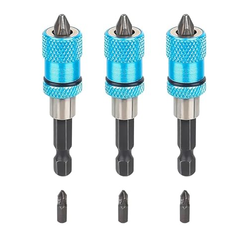 3 Stück Trockenbau Bit, Magnetisch Schnellwechsel Bithalter, Schraubtiefeneinstellung, 1/4-Zoll-Sechskantschaft 65mm Trockenbau Aufsatz mit PH 2 Bit, für Bohrmaschine Schraubendreher 3 Stück Trockenbau Bit, Magnetisch Schnellwechsel Bithalter, Schraubtiefeneinstellung, 1/4-Zoll-Sechskantschaft 65mm Trockenbau Aufsatz mit PH 2 Bit, für Bohrmaschine Schraubendreher von GIONAR