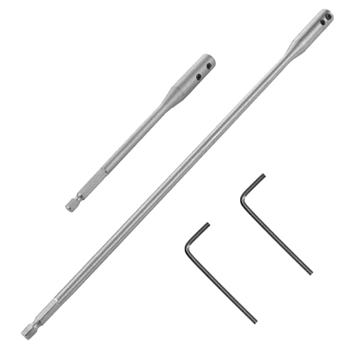 GIONAR Bohrerverlängerungsset, 1/4 Zoll Bohrerverlängerungsstange, 15,2 cm & 30,5 cm Bohrerverlängerung, mit 2 Sechskantschlüsselschlüssel, Hartstahlmaterial, perfekt für Mechaniker, Bauarbeiten, GIONAR Bohrerverlängerungsset, 1/4 Zoll Bohrerverlängerungsstange, 15,2 cm & 30,5 cm Bohrerverlängerung, mit 2 Sechskantschlüsselschlüssel, Hartstahlmaterial, perfekt für Mechaniker, Bauarbeiten, von GIONAR