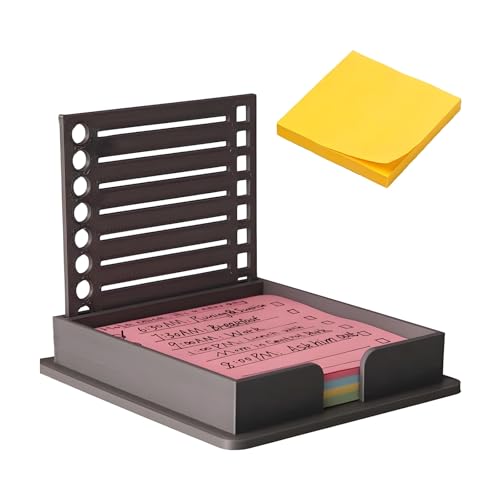 Haftnotiz-Schablone mit Notizblock, Notizhalter mit Vorlage, Haftnotizen, Organizer, für 7,6 x 7,6 cm, selbstklebende Notizen, für Schreibtisch, Büro, Zuhause, Reisen, Schulbedarf Haftnotiz-Schablone mit Notizblock, Notizhalter mit Vorlage, Haftnotizen, Organizer, für 7,6 x 7,6 cm, selbstklebende Notizen, für Schreibtisch, Büro, Zuhause, Reisen, Schulbedarf von GIONAR