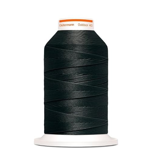 Gütermann Outdoor 40 Garn zum Annähen von Markisen für Außen, Sofas, UV-beständig (1000 schwarz) von GIORGETTI STRASS