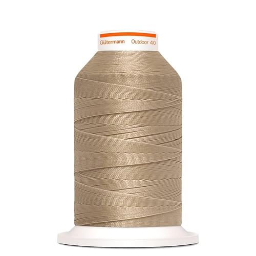 Gütermann Outdoor 40 Garn zum Annähen von Markisen für Außen, Sofas, UV-beständig (3010 Haselnuss) von GIORGETTI STRASS