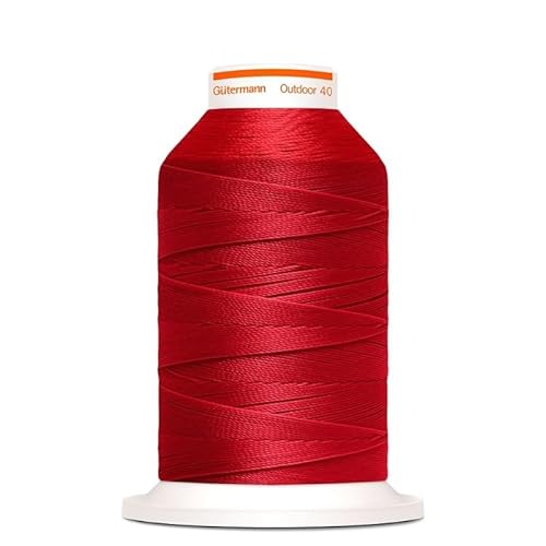 Gütermann Outdoor 40 Garn zum Annähen von Markisen für Außen, Sofas, UV-beständig (4580 rot) von GIORGETTI STRASS