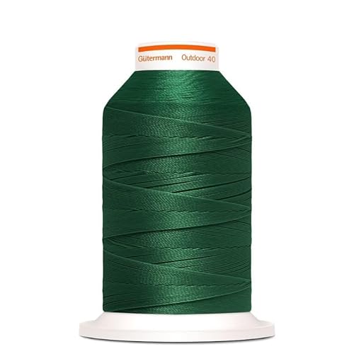 Gütermann Outdoor 40 Garn zum Annähen von Markisen für Außen, Sofas, UV-beständig (8125 grün) von GIORGETTI STRASS