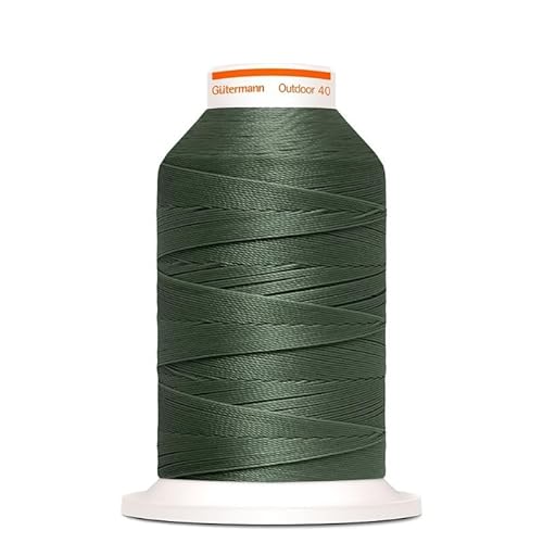 Gütermann Outdoor 40 Garn zum Annähen von Markisen für Außen, Sofas, UV-beständig (8870 Armeegrün) von GIORGETTI STRASS