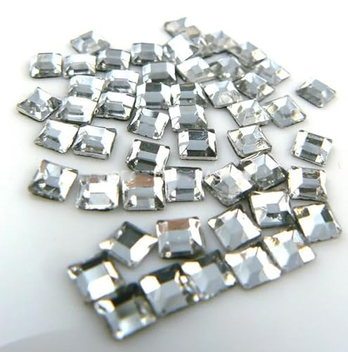 Strasssteine zum Aufbügeln, quadratisch, transparent, Kristall, Dekoration für Kleidung Strasssteine zum Aufbügeln, quadratisch, transparent, Kristall, Dekoration für Kleidung von GIORGETTI STRASS