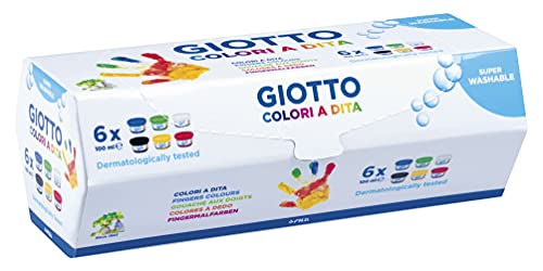 GIOTTO 534100 Fingerfarbe, 6 x 100 ml von GIOTTO