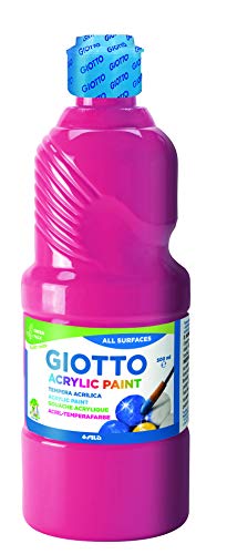 GIOTTO Acrylic Paint Acrylfarbe, mit Glanzeffekt, 500 ml - magenta von GIOTTO