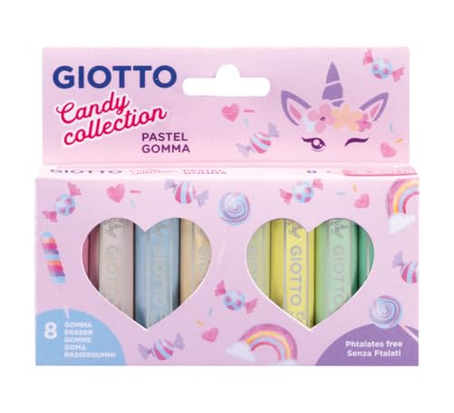 GIOTTO Radiergummi Candy Collection, 8 Stück in Pastellfarben GIOTTO Radiergummi Candy Collection, 8 Stück in Pastellfarben von GIOTTO