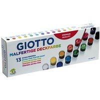 GIOTTO Schulmalfarben farbsortiert 13x 18,0 ml von GIOTTO