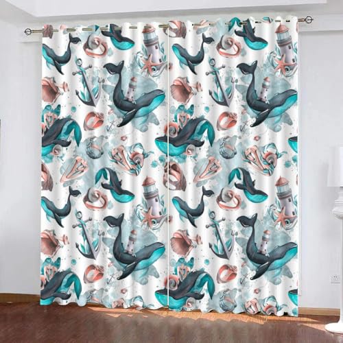 GIOVIA 3D Seestern Gardinen Abdunkelnde Anker Leuchtturm Kindervorhänge Vorhang mit ösen 2er Set Vorhänge Blickdicht Verdunkelungs für Kinderzimmer Schlafzimmer Wohnzimmer B 140 X H 160 cm GIOVIA 3D Seestern Gardinen Abdunkelnde Anker Leuchtturm Kindervorhänge Vorhang mit ösen 2er Set Vorhänge Blickdicht Verdunkelungs für Kinderzimmer Schlafzimmer Wohnzimmer B 140 X H 160 cm von GIOVIA