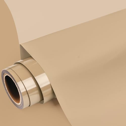 GIRAFVINYL Camel Wärmetransfer-Vinyl – 30,5 cm x 1,5 m, Camel zum Aufbügeln, Vinyl für T-Shirts, wasserdicht (Beige) von GIRAFVINYL