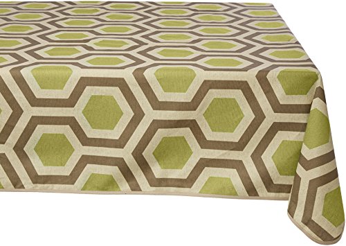 GIRONES Hexagon Beechnut & Walnut Tablecloth 140 x 300 cm von GIRONES